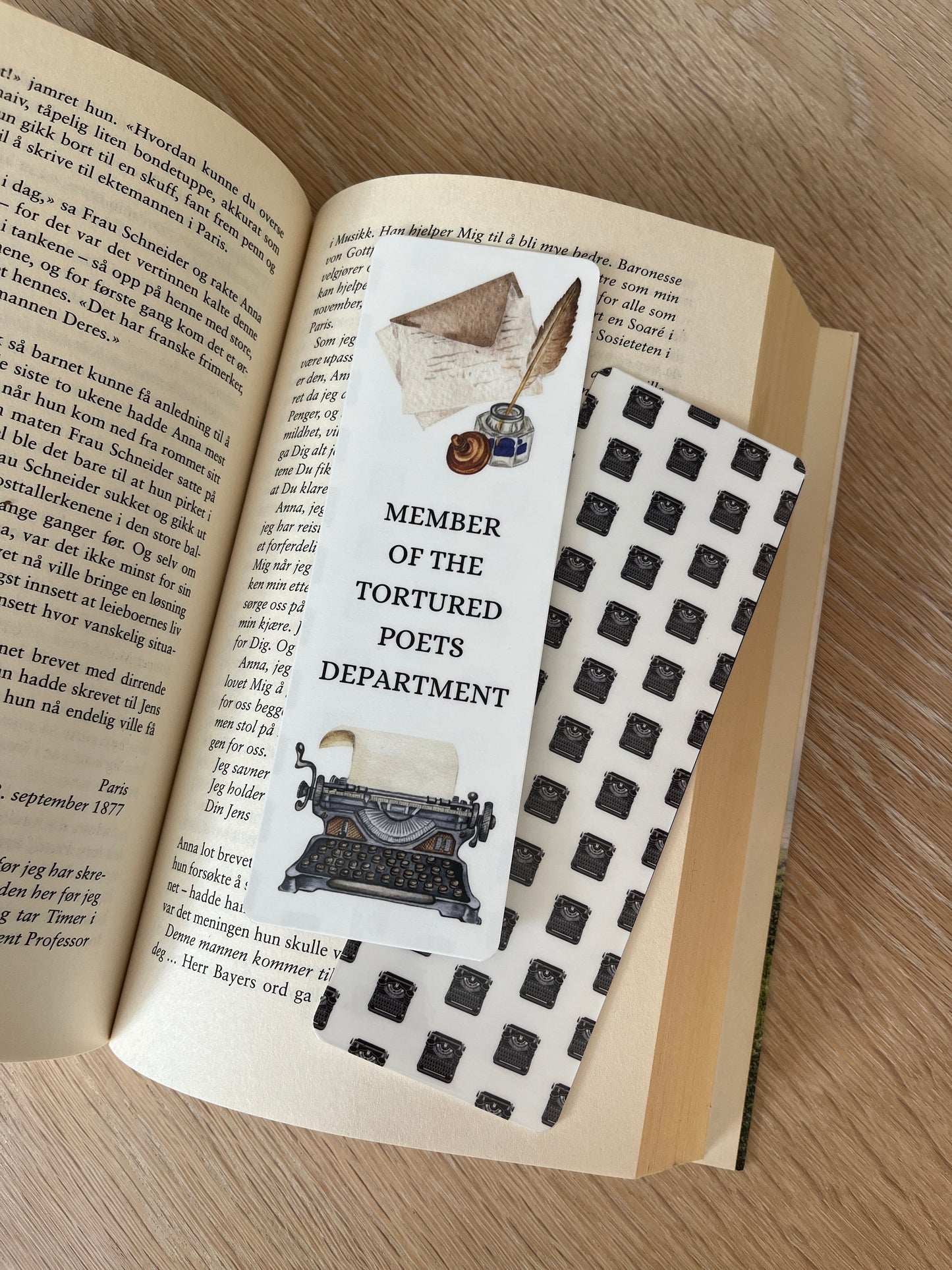 The Tortured Poets Department Handcrafted Bookmark: Perfect Gift for Swiftie. TTPD Member - Double Sided