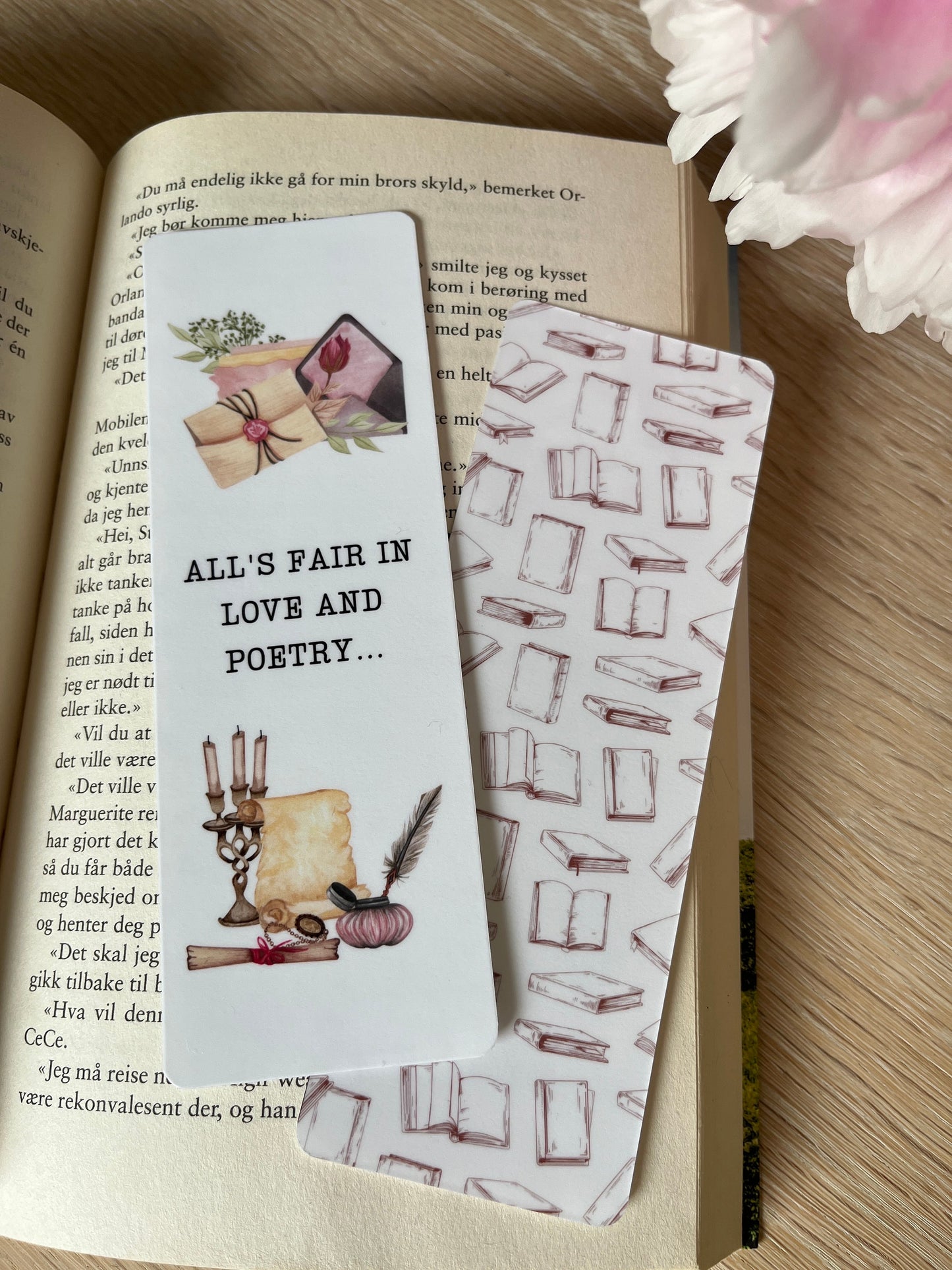 The Tortured Poets Department Handcrafted Bookmark: Perfect Gift for Swiftie. TTPD All’s Fair In Love and Poetry - Double Sided