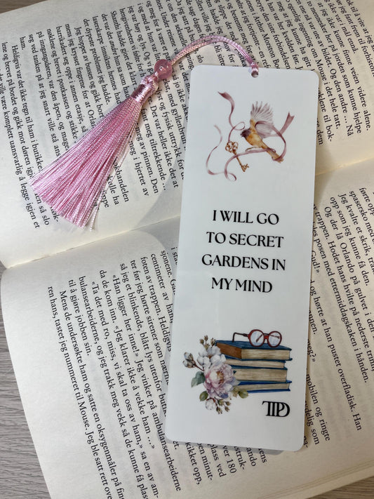 The Tortured Poets Department Handcrafted Bookmark: Perfect Gift for Swiftie Booklover Feat. Lyrics from TTPD I Hate It Here Pink Tassel