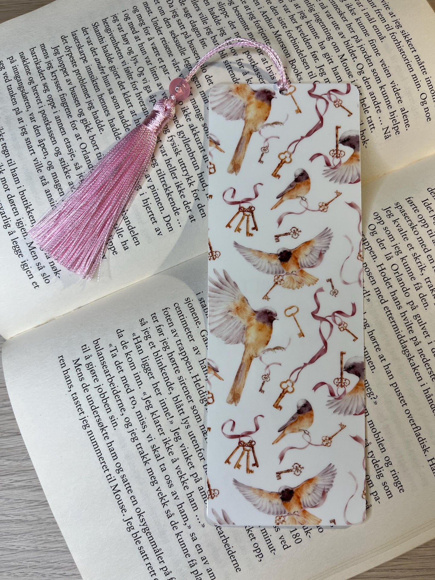 The Tortured Poets Department Handcrafted Bookmark: Perfect Gift for Swiftie Booklover Feat. Lyrics from TTPD I Hate It Here Pink Tassel